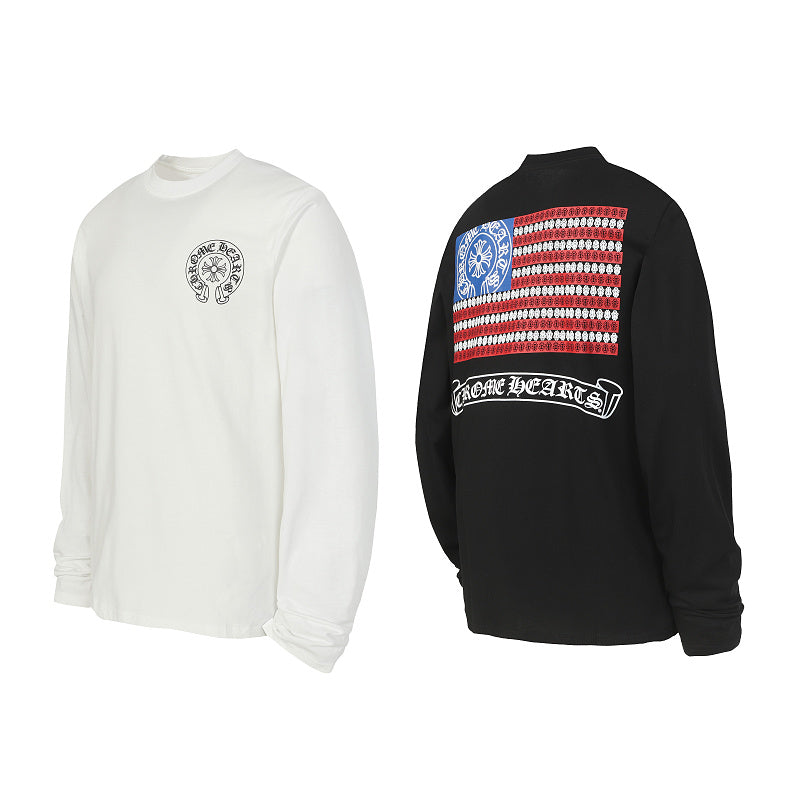 Chrome Hearts long-sleeved black and white 9021