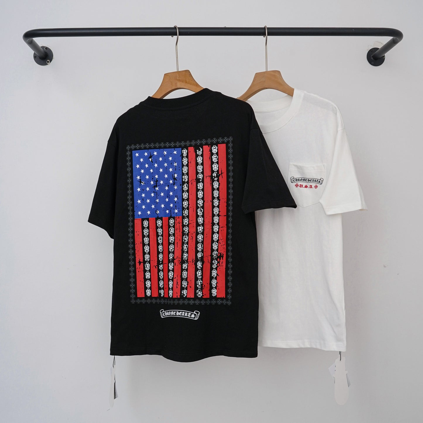 Chrome Hearts Short-Sleeve Black and White 9204
