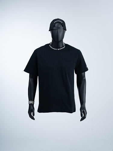 Chrome Hearts Seven-Color Short-Sleeve T-Shirt with Sanskrit Watch Pocket and Letter Print on Neckline