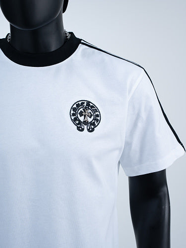 Chrome Hearts Color Block Tinted Classic Horseshoe Stamp Short-Sleeve T-Shirt 2654