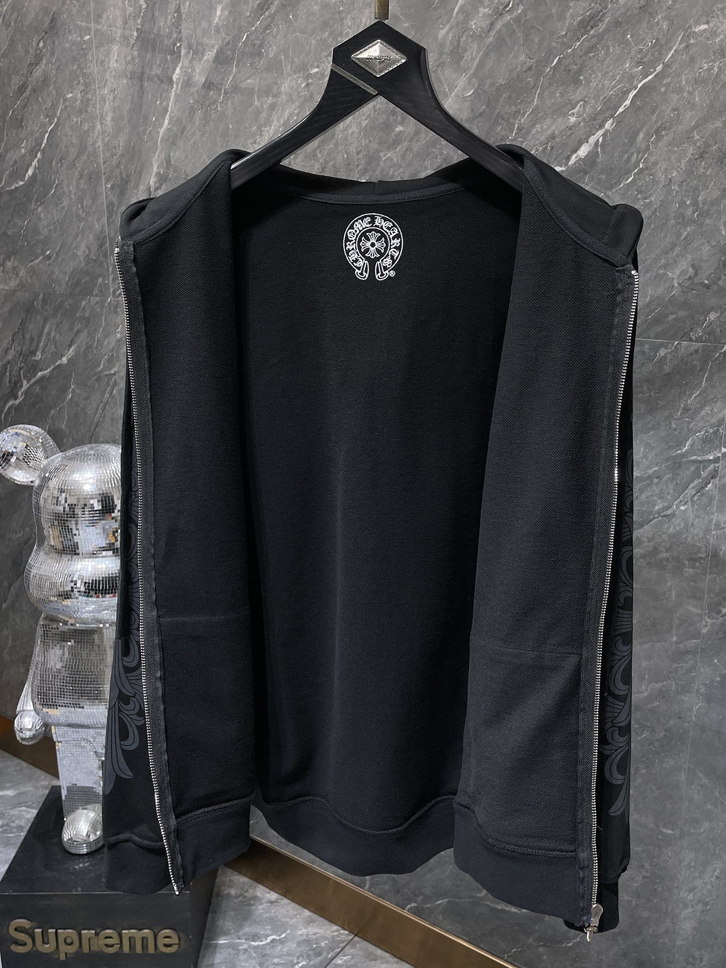 Chrome Hearts Print Zip-Up Sweatshirt Cardigan 957