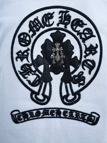 Chrome Hearts Color Block Tinted Classic Horseshoe Stamp Short-Sleeve T-Shirt 2654