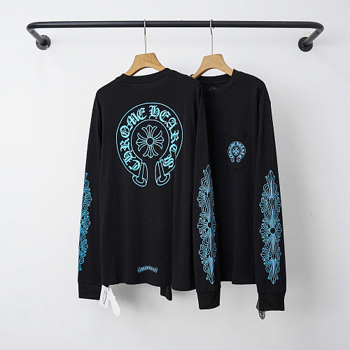 Chrome Hearts long-sleeved black and white 9022