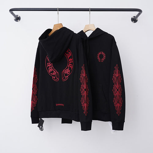 Chrome Hearts Hoodie in Black, White and Blue 3195