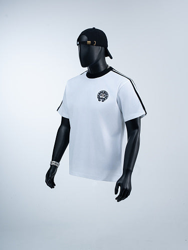 Chrome Hearts Color Block Tinted Classic Horseshoe Stamp Short-Sleeve T-Shirt 2654