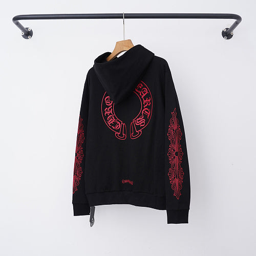 Chrome Hearts Hoodie in Black, White and Blue 3195
