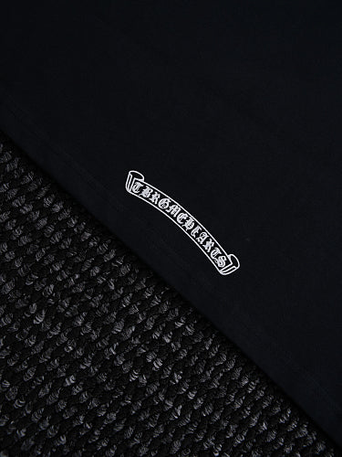 Chrome Hearts Seven-Color Short-Sleeve T-Shirt with Sanskrit Watch Pocket and Letter Print on Neckline