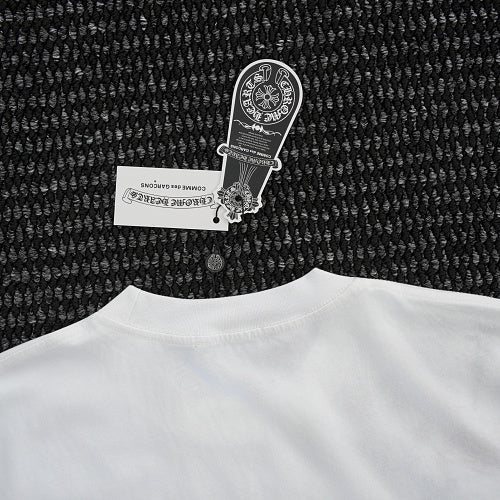 Chrome Hearts Cross Crown Colorful Embroidered Short-Sleeve T-Shirt 2662