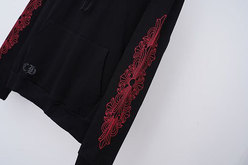 Chrome Hearts Hoodie in Black, White and Blue 3195