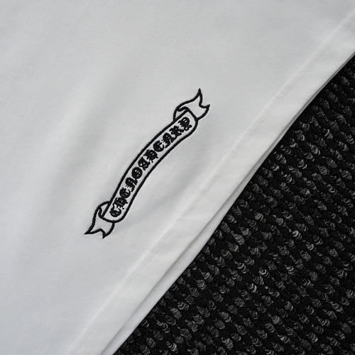 Chrome Hearts Cross Crown Colorful Embroidered Short-Sleeve T-Shirt 2662