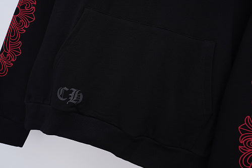 Chrome Hearts Hoodie in Black, White and Blue 3195