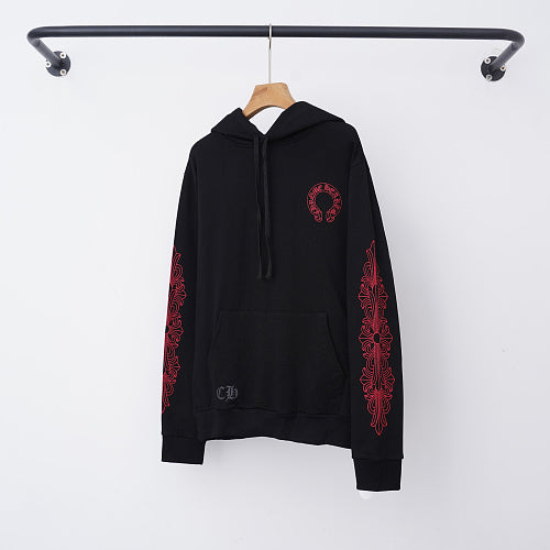 Chrome Hearts Hoodie in Black, White and Blue 3195