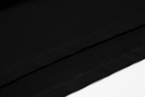 Chrome Hearts Seven-Color Short-Sleeve T-Shirt with Sanskrit Watch Pocket and Letter Print on Neckline