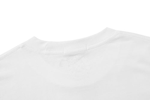 Chrome Hearts Seven-Color Short-Sleeve T-Shirt with Sanskrit Watch Pocket and Letter Print on Neckline