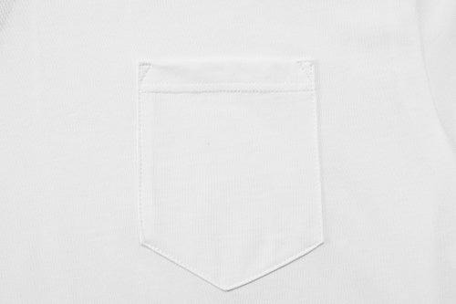 Chrome Hearts Seven-Color Short-Sleeve T-Shirt with Sanskrit Watch Pocket and Letter Print on Neckline