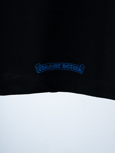 Chrome Hearts Seven-Color Short-Sleeve T-Shirt with Sanskrit Watch Pocket and Letter Print on Neckline
