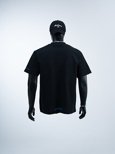 Chrome Hearts Seven-Color Short-Sleeve T-Shirt with Sanskrit Watch Pocket and Letter Print on Neckline