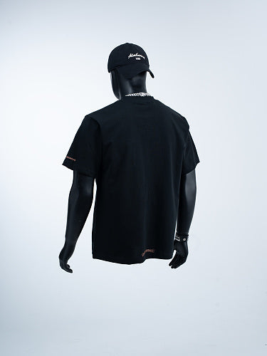 Chrome Hearts Seven-Color Short-Sleeve T-Shirt with Sanskrit Watch Pocket and Letter Print on Neckline
