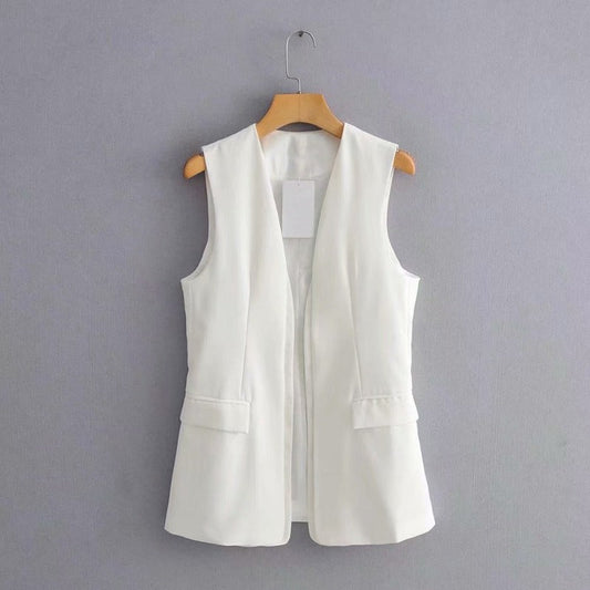 Women Vest Simple Graceful Suit Vest