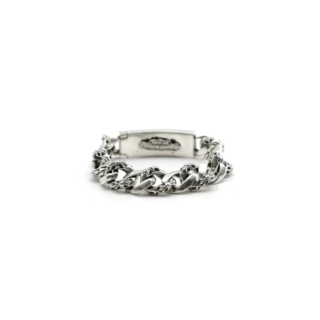 Chrome Hearts DAGGER ID FANCY LINK CLIP BRACELET -9