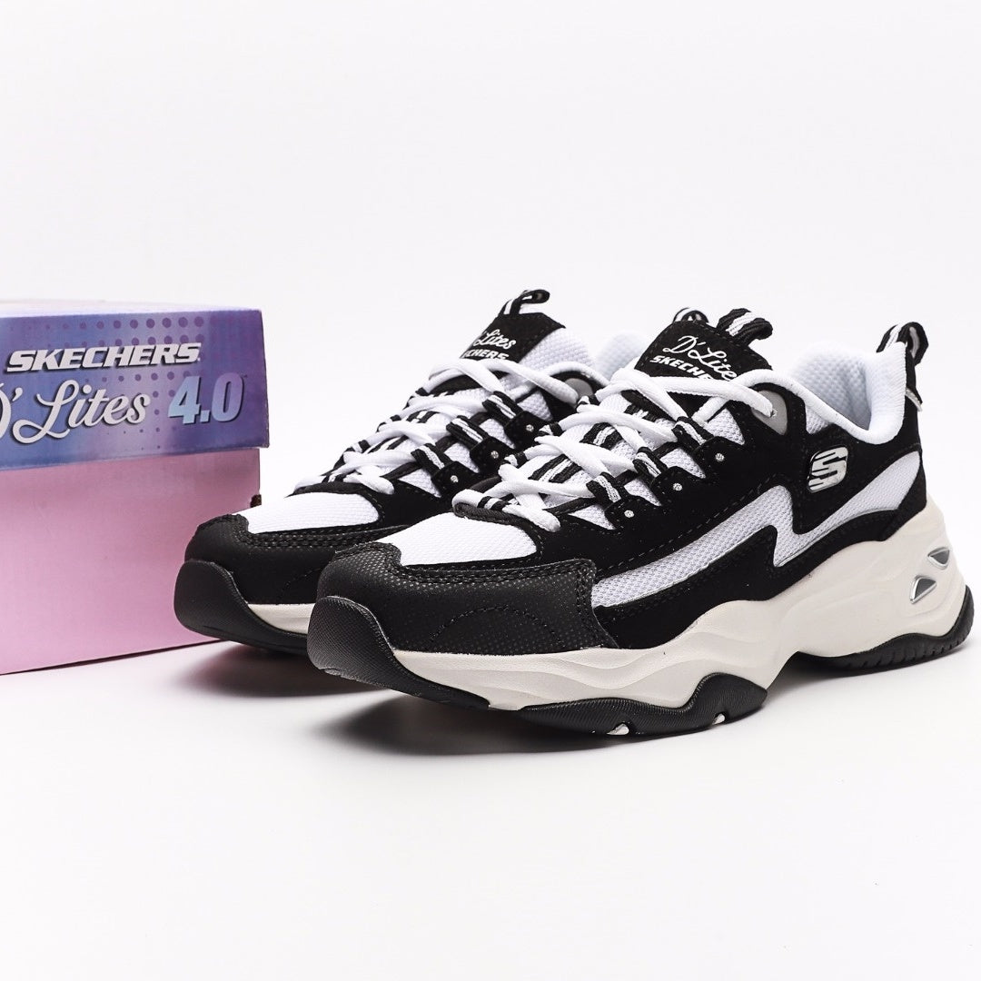 Skechers D'Lites 1.0 Women's "Panda" Sneakers